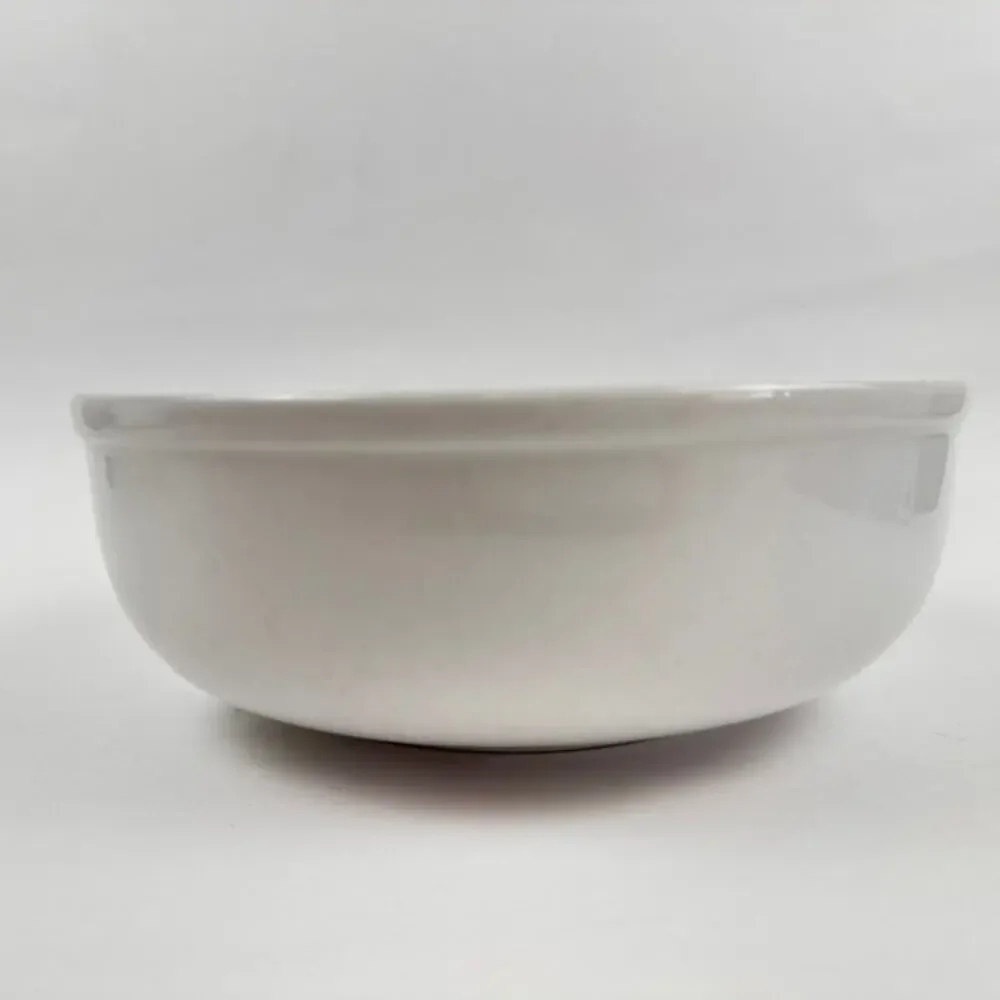 Crate and Barrel Cafeware Soup/Cereal Bowl White Porcelain 6 1/2